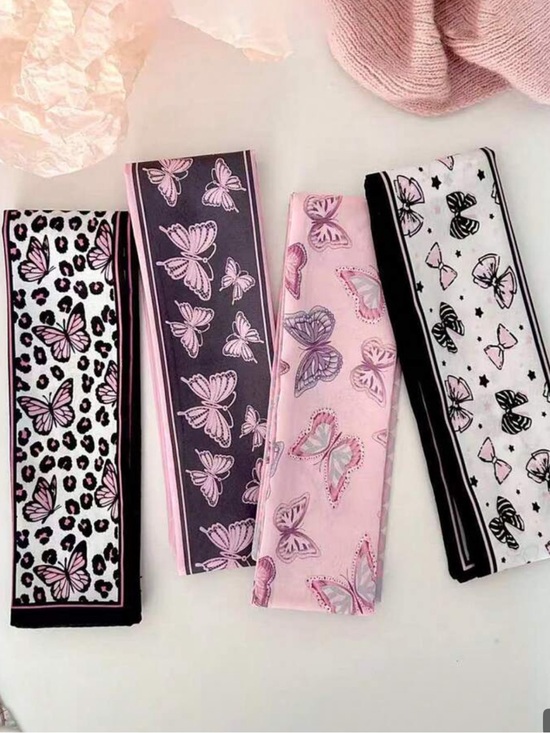Accessories - NEW Butterfly bag Scarves - Pink & Black
